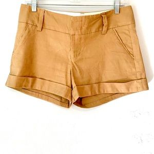 ALICE+OLIVIA linnen&lycra cuff shorts,US6 women*